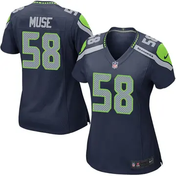 Nike Tanner Muse Women's Game Seattle Seahawks Navy Team Color Jersey