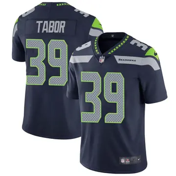 Nike Teez Tabor Men's Limited Seattle Seahawks Navy Team Color Vapor Untouchable Jersey