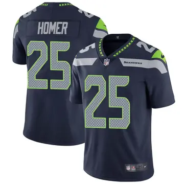 Nike Travis Homer Youth Limited Seattle Seahawks Navy Team Color Vapor Untouchable Jersey