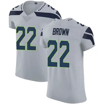 Nike Tre Brown Men's Elite Seattle Seahawks Gray Alternate Vapor Untouchable Jersey