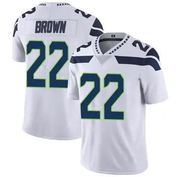 Nike Tre Brown Men's Limited Seattle Seahawks White Vapor Untouchable Jersey