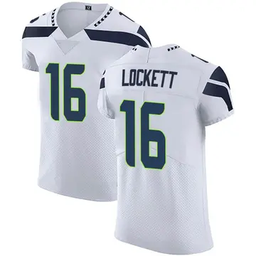 Nike Tyler Lockett Men's Elite Seattle Seahawks White Vapor Untouchable Jersey