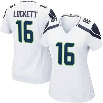 Nike Tyler Lockett Women's Game Seattle Seahawks White Jersey