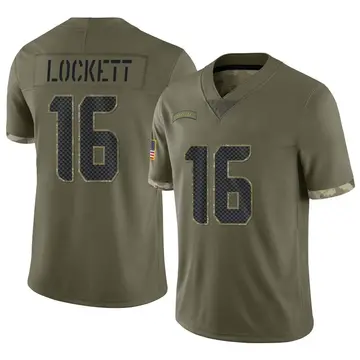 Nike Tyler Lockett Youth Limited Seattle Seahawks Olive 2022 Salute To Service Jersey
