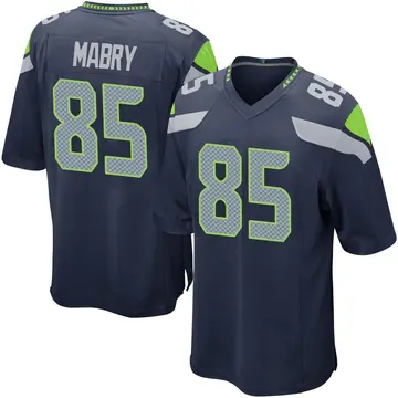 Nike Tyler Mabry Men's Game Seattle Seahawks Navy Team Color Jersey