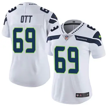 Nike Tyler Ott Women's Limited Seattle Seahawks White Vapor Untouchable Jersey