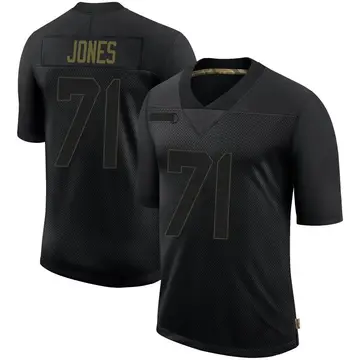 Nike Walter Jones Men's Limited Seattle Seahawks Black 2020 Salute To Service Jersey