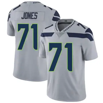 Nike Walter Jones Men's Limited Seattle Seahawks Gray Alternate Vapor Untouchable Jersey