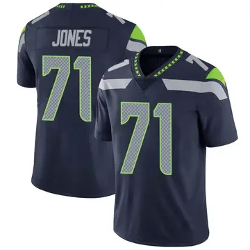 Nike Walter Jones Men's Limited Seattle Seahawks Navy Team Color Vapor Untouchable Jersey