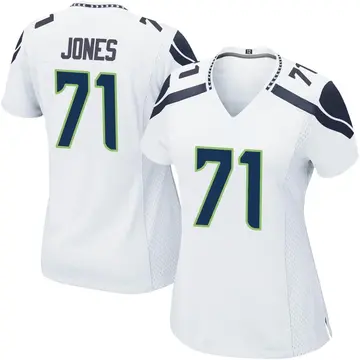 Nike Walter Jones Women's Game Seattle Seahawks White Jersey