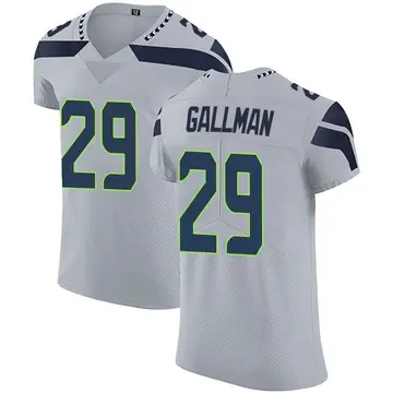 Nike Wayne Gallman Men's Elite Seattle Seahawks Gray Alternate Vapor Untouchable Jersey