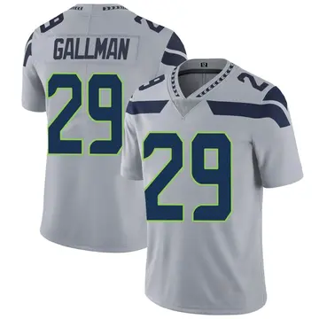 Nike Wayne Gallman Men's Limited Seattle Seahawks Gray Alternate Vapor Untouchable Jersey