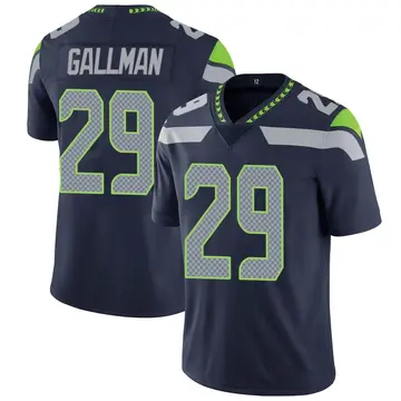 Nike Wayne Gallman Men's Limited Seattle Seahawks Navy Team Color Vapor Untouchable Jersey