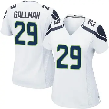 Nike Wayne Gallman Women's Game Seattle Seahawks White Jersey