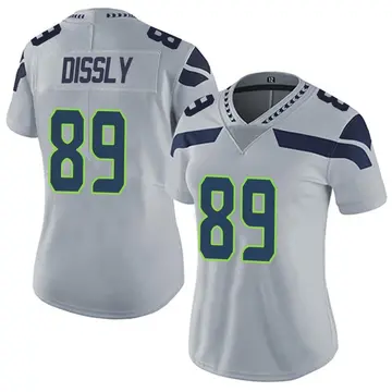 Nike Will Dissly Women's Limited Seattle Seahawks Gray Alternate Vapor Untouchable Jersey