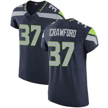 Nike Xavier Crawford Men's Elite Seattle Seahawks Navy Team Color Vapor Untouchable Jersey
