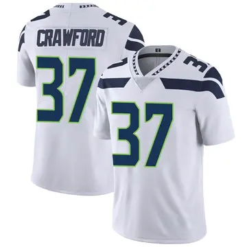 Nike Xavier Crawford Men's Limited Seattle Seahawks White Vapor Untouchable Jersey