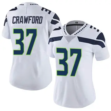 Nike Xavier Crawford Women's Limited Seattle Seahawks White Vapor Untouchable Jersey