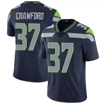 Nike Xavier Crawford Youth Limited Seattle Seahawks Navy Team Color Vapor Untouchable Jersey
